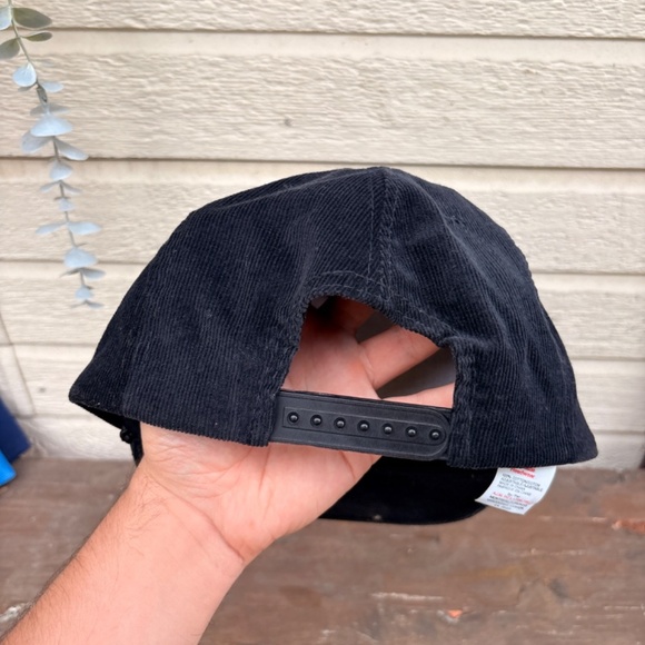 Vintage Mine Rescue Team Minnova Inc trucker hat corduroy black snapback - Picture 4 of 5